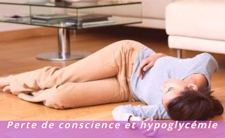 Perte de conscience et hypoglycémie